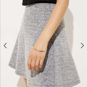 Loft Sweater Grey Flippy Skirt